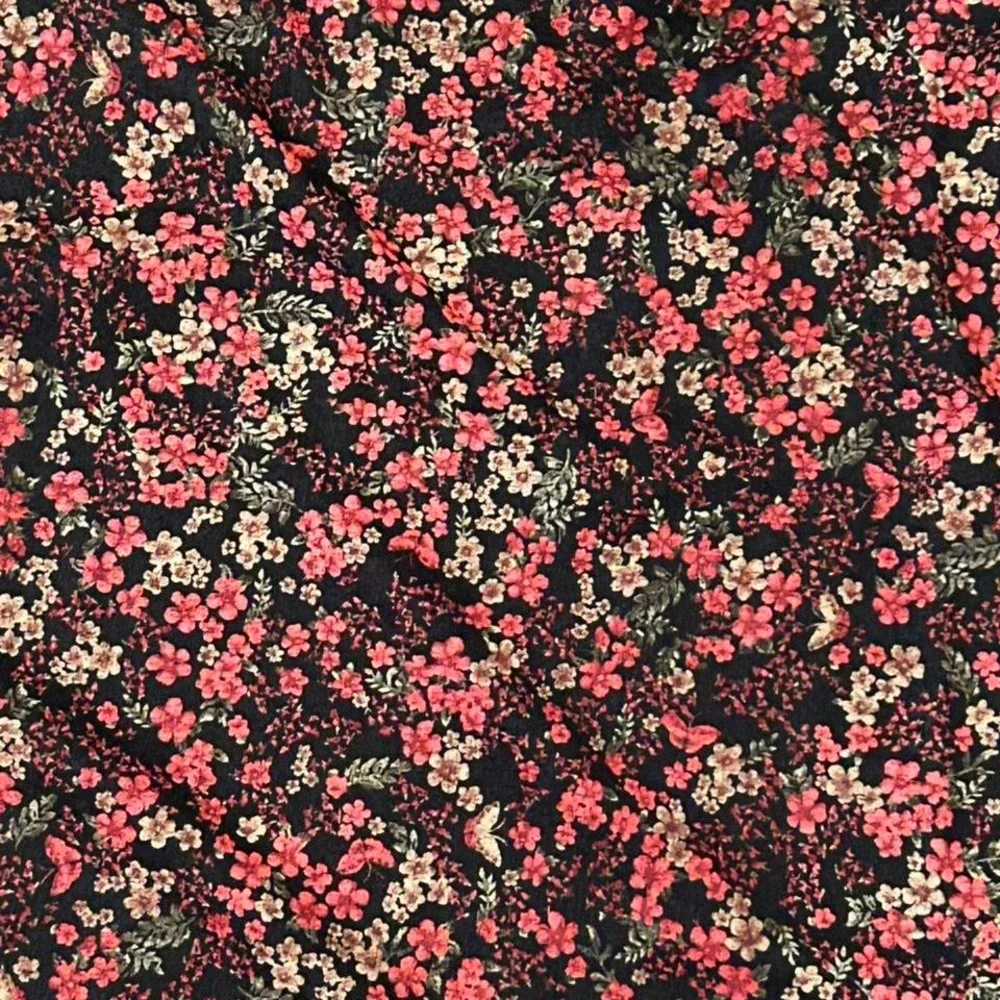 y2k mesh mini floral skirt with scallop trim‎ size xl